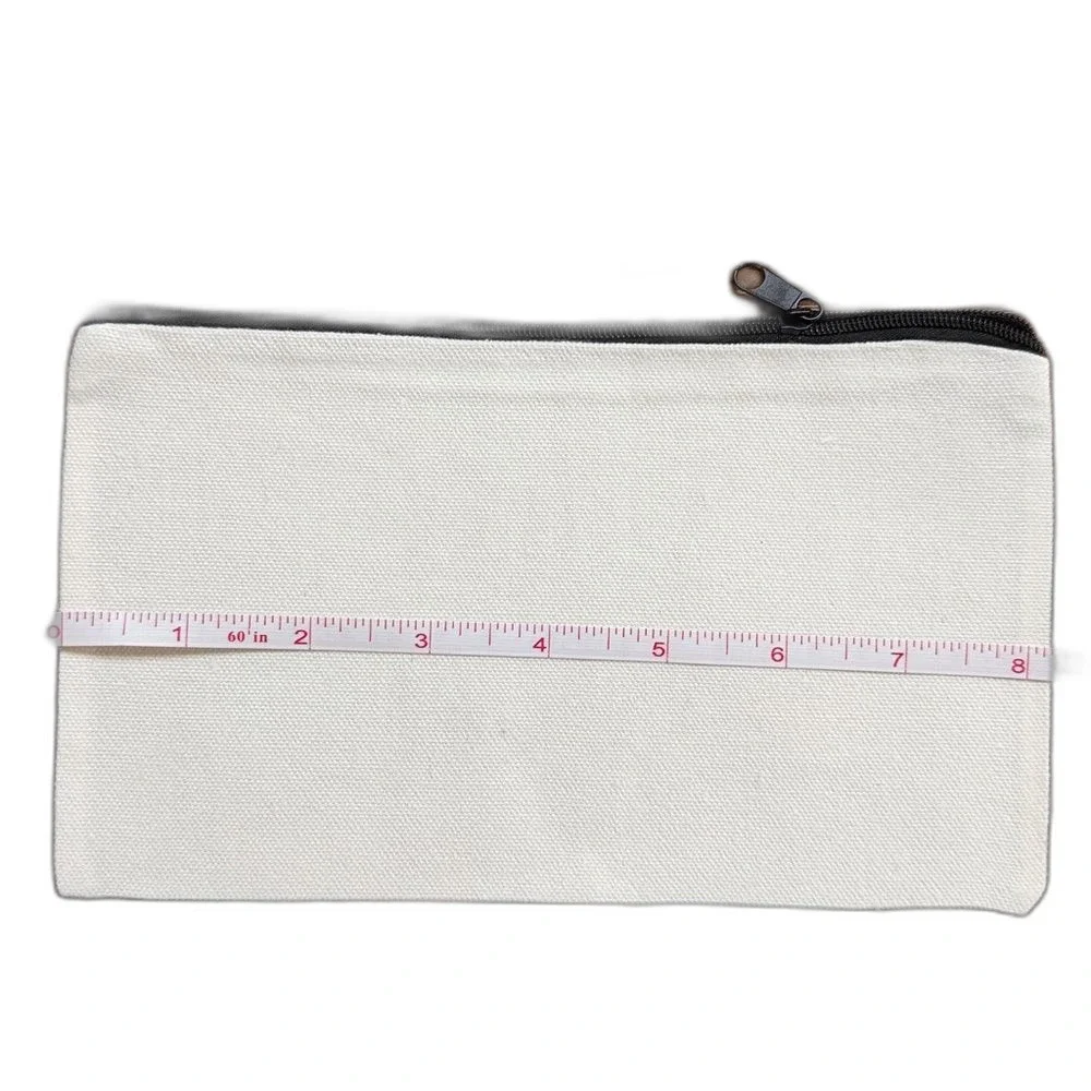 NEW Letter & Flower Print Cosmetic Bag Makeup Bag, Cute Travel Bag